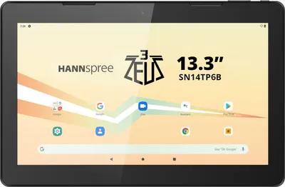 Produktbild von Hannspree HANNSpad Zeus3 SN14TP6B Tablet, 13.3 Zoll, Android 13, 128 GB, 2 GHz, Schwarz, Wi-Fi ac (2.4/5GHz), Bluetooth 5.0, 1920x1080 Pixel, 336.1x219.2x11.8 mm