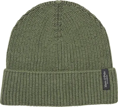 Produktbild von Marc O'Polo Beanie Mütze Knitted Hat Testimonial Campaign Victorian Mist grün