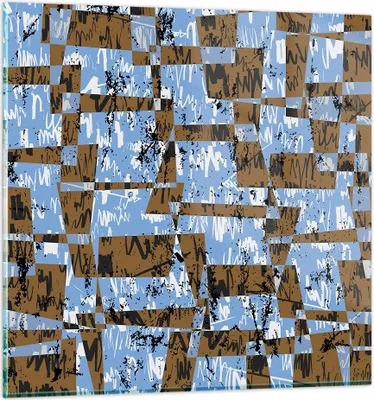 Produktbild von Bilder auf glas - Abstraktion modern - 70x70cm - Glasbilder - Wandbilder - Kunstdruck - zum Aufhängen bereit - Wanddekoration aus Glas - Glas Bilder - Wandbild auf Glas - Einteilig - GAC70x70-3729