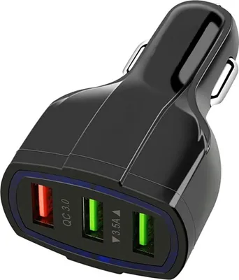 Obrázok produktu pre Apt Car Charger Pls34F Qc 3.0 3Xusb Black