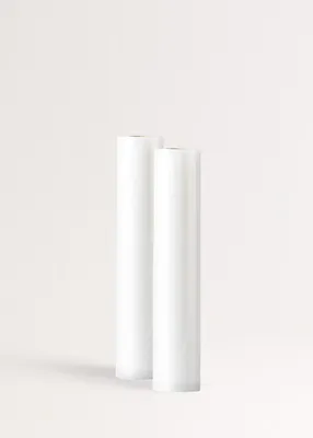 Produktbild von Packung mit 2 Rollen Vakuumbeutel für die Vakuumverpackung