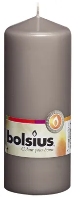 Produktbild von Bolsius Stumpenkerze warmes Grau 150/58mm