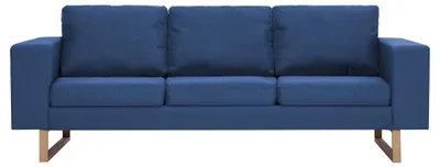 Obrázek produktu pro vidaXL Třímístná pohovka Fabric Blue