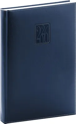 Obrázek produktu pro Notique Denní diář Panama 2026, tmavě modrý, 15 x 21 cm