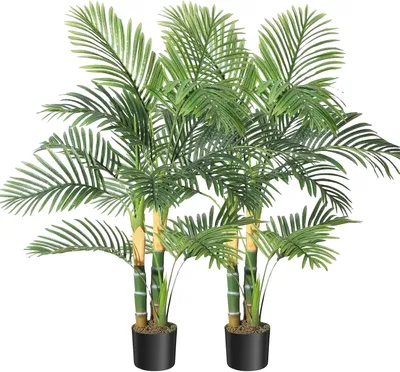 Immagine prodotto di Palma artificiale, piante artificiali, decorazione per interni ed esterni, verde, 120 cm