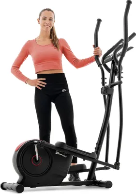 Obrázok produktu pre Hop-sport Eliptický trenažér Cosmo červený | Domáci eliptický trenažér