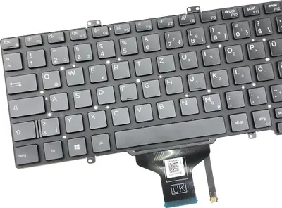Produktbild von DEUTSCHE - Schwarz Tastatur mit Beleuchtung kompatibel für Dell Latitude 12 E7240-2655