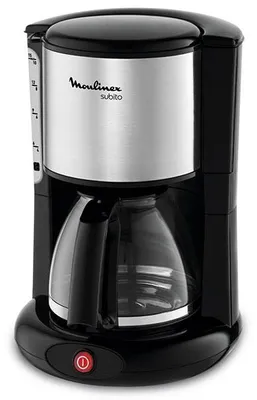 Produktbild von Moulinex SUBITO FG360, Filterkaffeemaschine, Schwarz, Edelstahl