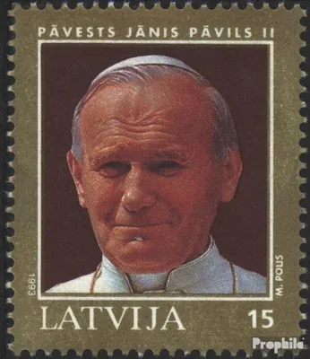 Produktbild von Briefmarken Lettland 1993 Mi 360 (kompl.Ausg.) postfrisch Papst