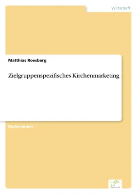 Produktbild von Zielgruppenspezifisches Kirchenmarketing