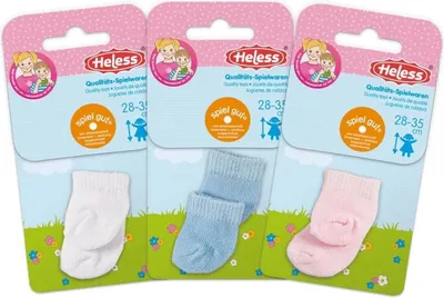 Productafbeelding van Poppensokken, 1 paar, gesorteerd assortiment, maat 28-35 cm