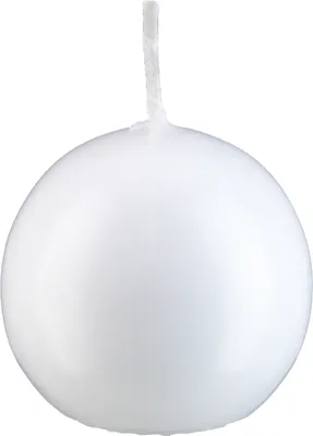 Produktbild von Stimmungsvolles Kerzenlicht Kerzen Kugelkerzen Weiß 10 cm, 4 Stück