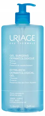 Image de Gel nettoyant pour le visage et le corps (gel dermatologique extra-riche), 1000 ml