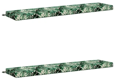 Produktbild von 2-teilige Bankkissen SOEST 2 stk. 100 % Polyester Blattmuster