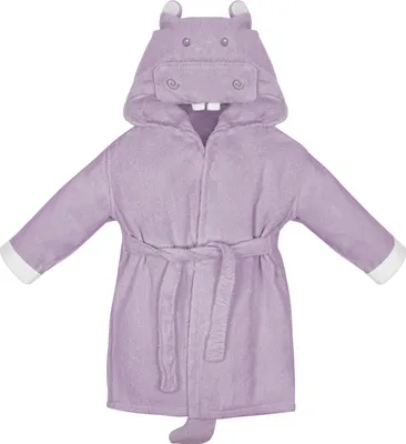 Produktbild von Kinderbademantel mit Kapuze - Nilpferd 80-105cm