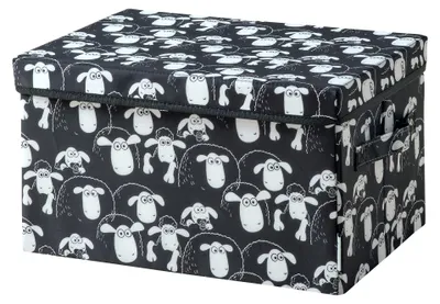 Produktbild von Lifeney meets "Shaun das Schaf" Aufbewahrungsbox mit Deckel für Kinder Box mit dem kultigen Schaf zum Verstauen von Spielzeug 37 x 25 x 21 cm passend für jedes Kinderzimmer