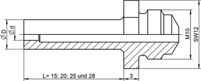 Produktbild von Gesipa Ersatzteil Mundstück 17/27 Sonderlänge 28 mm