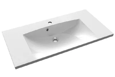 Immagine prodotto di Sapho Maria - Lavabo per mobili 900x460 mm, con sfioratore, foro per rubinetto, bianco MA090