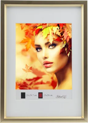 Produktbild von Metal Style Kunststoff Bilderrahmen Wanddeko Collage Poster Fotorahmen Bildträger Lifestyle - Farbe: Gold | Format: 40x60