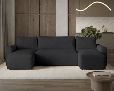 Produktbild von LIVIO U-förmiges Ecksofa mit Schlaffunktion und Stauraum – Ein modernes U-förmiges Lounge-Set - POSO 135