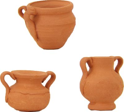 Krippenzubehör Terracotta Töpfe 2,6 cm