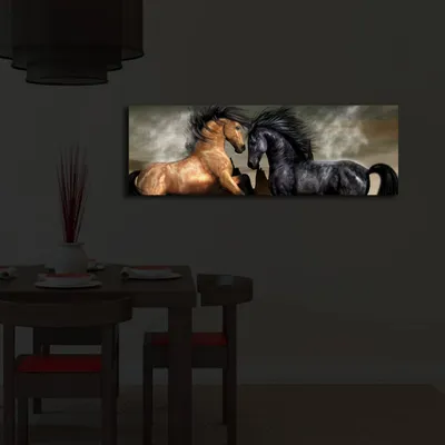 Obrázok produktu pre Opviq, 3090İACT- SHN3219, Farebné, Výtlačky na plátne, 30 x 90 cm, 100% semišové plátno
