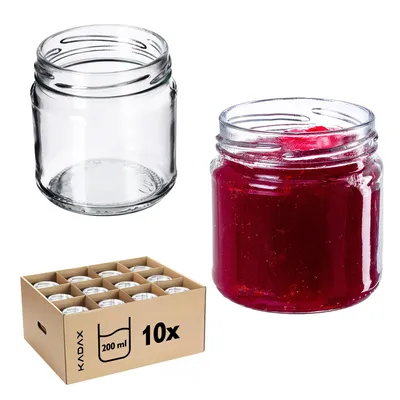 Obrázek produktu pro KADAX zavařovací sklenice "Lerma", sklenice na okurky, 200 ml, 10 kusů