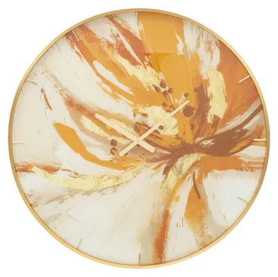 Produktbild von Wanduhr Glass Toply XL aus Glas und Aluminium