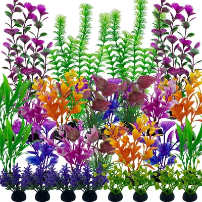 Image de 27 pièces de plantes artificielles pour aquariums