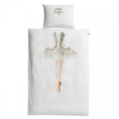 Produktbild von Snurk Baumwollbettwäsche Ballerina 135 x 200 cm+ 80 x 80 cm Farbe Multi