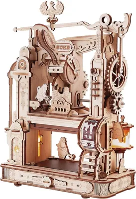 Image de ROKR Puzzle 3D Bois Machine à imprimer Kit Mécanique 303 pièces Adultes