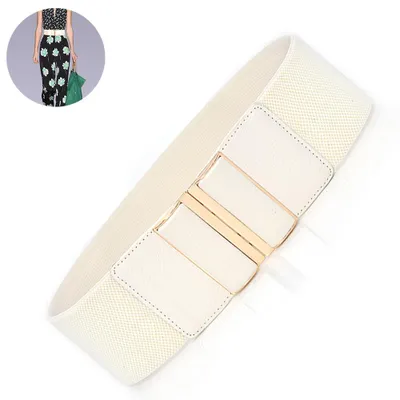 Produktbild von Damen breiter Gürtel, elastischer Stretch-Taillenbund, Damen-Kummerband