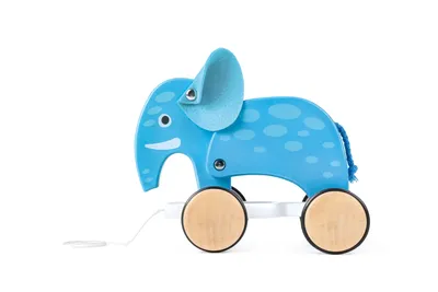 Produktbild von Hape Holz Nachziehtier Elefant - pädagogisches Kleinkindspielzeug