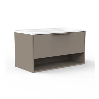 Produktbild von Fackelmann B.PARIS Badmöbel Set 2-teilig, Unterschrank, Gussmarmor Waschtisch