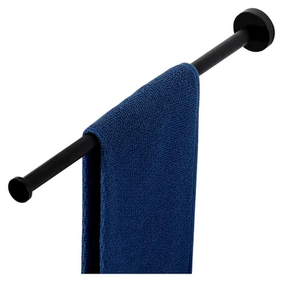 Produktbild von Schwarzer Handtuchhalter für Wandmontage
