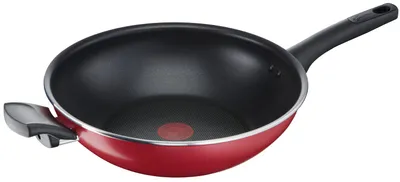 Immagine prodotto di Lagostina 010254042030, Tondo, Wok/Padella per soffritto, Rosso, Titanio Easy, Cucina Mediterranea, Vetroceramica, Gas, Alogeno, Induzione, Piano cottura sigillato
