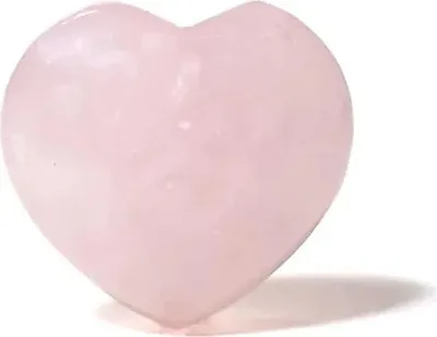 Image de Pierre d'inquiétude en forme de cœur en quartz rose - ±4,5 cm