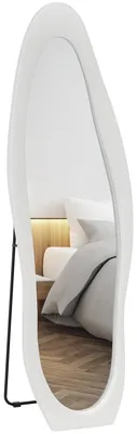 Produktbild von HOMCOM Ganzkörperspiegel 50 x 160 cm Standspiegel mit samtartiger Rahmenbezug
