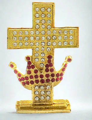 Jesus-Idol aus Metall, 9,5 cm, gold, für Dekoration