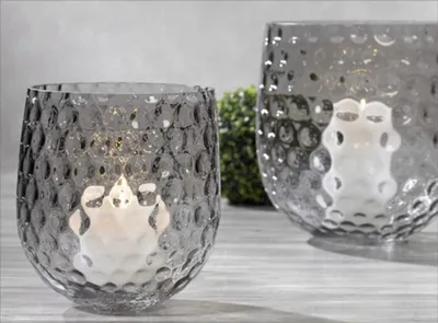 Produktbild von Kaheku Windlicht Catania lüster-rauch/optik 25cm Ø26,5h 777132703