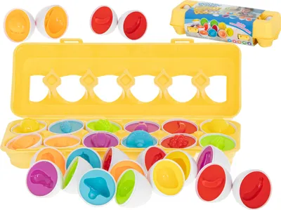 Obrázek produktu pro KIK KX5965 Vzdělávací třídička puzzle odpovídá tvarům ovocných vajíček 12ks