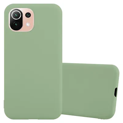 A green phone case is shown against a white background.