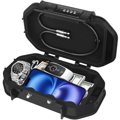 Produktbild von Tragbarer Tresor, Mini Tresor, IP68 Wasserdicht 4 Stellig Zahlencode
