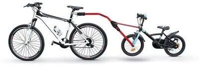 Tandemstange für Kinderfahrräder, 12-20 Zoll, rot, bis 30 kg