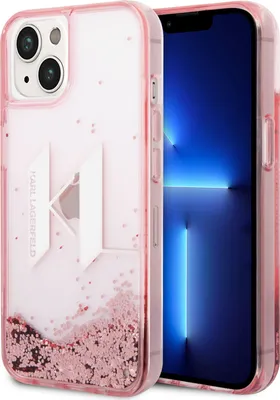 Obrázek produktu pro Karl Lagerfeld Liquid Glitter Big Logo Case - Kryt na iPhone 14 (růžová)