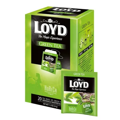 Obrázek produktu pro Herbata HORECA Loyd Green Tea 20 torebek