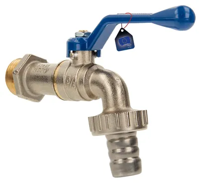 Produktbild von TIEMME NO-FROST Auslaufventil Kugelauslaufventil 3/4 Zoll DN 20 - Messing vernickelt