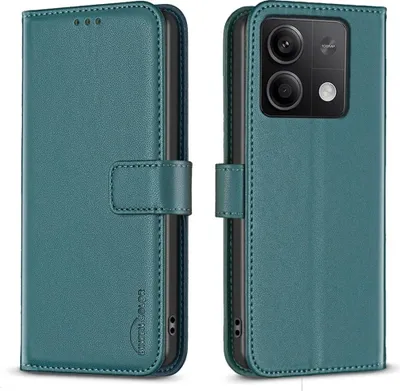 Produktbild von Xiaomi Redmi Note 13 5G Hülle - BINFEN Klapphülle - Grün