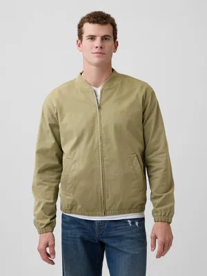 Produktbild von GAP Herren Twill Bomberjacke mit Logo, Größe M, strapazierfähig und formbeständig