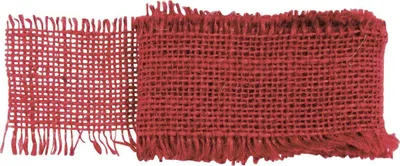 Produktbild von Glorex Juteband rot 40 mm x 1 m